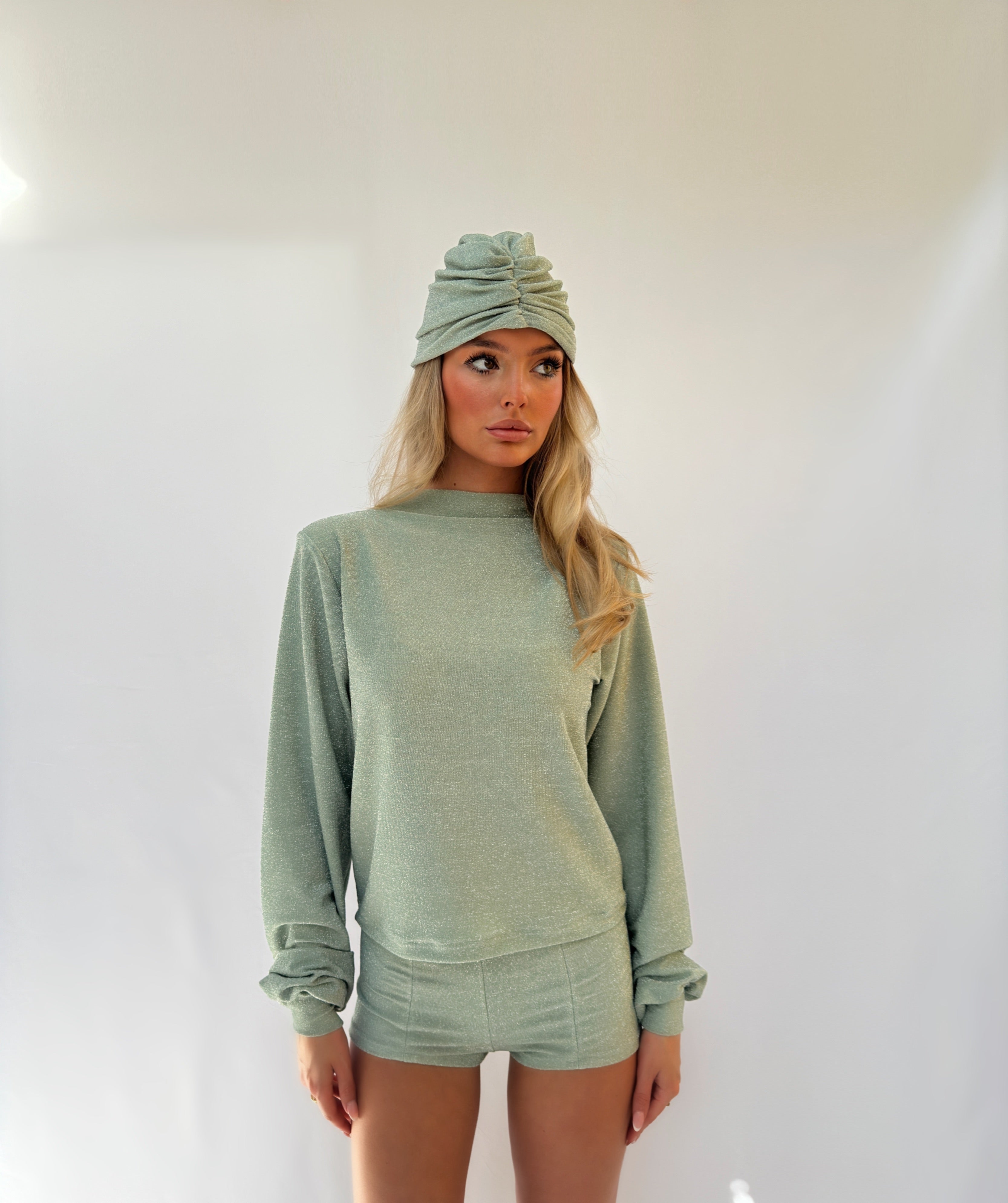 The Sage Shimmer Long Sleeve Co ord